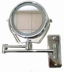 Mirrors Bathroom Vanity LED Wall Mounted Makeup 7X Magnification Two-Sided Swivel Extendable Bathroom Tabletop