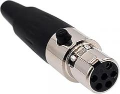 1PCS Mini XLR 3/4/5/6/7Pin Female/Male Plug Male Socket Small XLR Audlo Microphone C0innector Straight MIC for Cable Soldering New 2026 High for Reliable Electronic Component