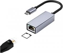 USpB Type-C to RJ45 100/1000Mbps LAN Internet Cable Aluminum USpB Type C Ethernet Adaptier Network Card for MaicBook Laptop PC New 2026 High for Reliable Electronic Component