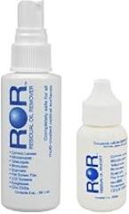 ROR Optical Lens Cleaner 2 oz Spray Bottle and 1 oz Dropper Bottle