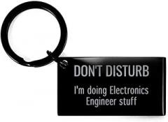 Generic Electronics Engineer Keychain Funny Key Chain for Him Her Birthday Christmas Gift for Coworker Colleague Stainless Steel