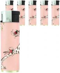 1960s Or 70s Mod Giraffe Butane Refillable Electronic Lighter Set of 5 Pieces D-500