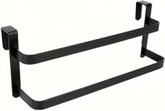 Wrought Double-Layer Over-The-Door Towel Rack - Space-Saving Storage Solution Kitchen Bathroom Towels