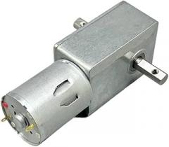 DC3V-24V 23rpm 370 DC Worm Gear Electronic Starter High Torque Turbine Gearbox Electronic Starter Self-Locking Reversible Engine Geared Electronic Starter Motor Drivers