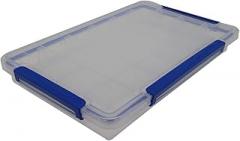 Auniwaig Component Storage Box 24 Compartment PP Electronic Component Parts Organizer Translucent Hardware Boxes for Hardware, Screws, Bolts, Nuts, Nails, Beads, Jewelry (36x22x50cm)