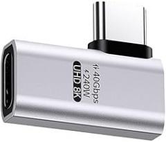 Type C Male to Female Adapter 40Gbps Data 240W Power Adapter for Electronics