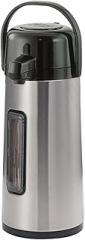 Service Ideas ECA22SGY Eco-Air Airpot, 2.2 Liter Capacity, Pump Style, Stainless Steel, Glass Liner & Sight Glass (Case of 6)