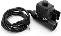 ArmorMason U94 PTT System Compatible with Peltor Comtac and Yaesu Radio (Military/NATO-US Wired)
