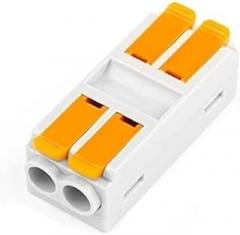 Universal Compact Wiring Splicing Conector 5PCS Universal Wire Cable Connector Compact Push-in Butt Wiring Terminal Block 2/3/4/5/6 Pin(226-2)