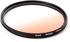 37/40.5/43/46/49/52/55/58/62/67/72/77/82mm Graduated Color Filters Gradual Color Neutral Density Camera Lens Filter Red Orange Yellow Green Blue Purple Grey Graduated Color Filters (Orange,77mm)