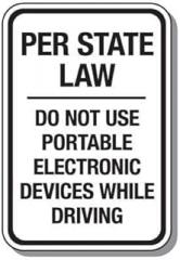 Per State Law Do Not Use Electronic Devices While Driving Poster from Security Breach Poster Retro Metal Tin Vintage Sign 12 X 8 Inch Game Room Man Cave Wall Decor