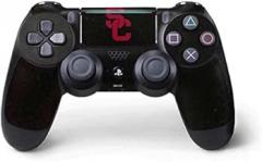 Skinit Decal Gaming Skin for PS4 Pro/Slim Controller - Officially Licensed USC USC Black Distressed Design