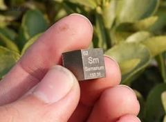 99.9% High Purity Samarium Sm Metal Carved Element Periodic Table 10mm Cube