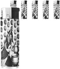 Vintage Witchcraft Witch Set of 5 Lighters S10 Electronic Refillable Flame Cigarette Smoking