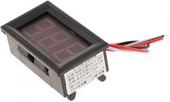 DC 0 100V Three Wire LED Digital Voltage Voltmeter Power Panel Meter | Compact Design for Battery Electric Vehicles | Reliable Measurements for Electronics Enthusiasts