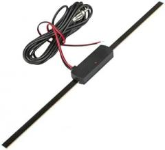 Car AM FM Radio Antenna Signal Amplifier Booster 12V Universal Windshield Car Electronic Radio Antenna Booster Exterior Parts