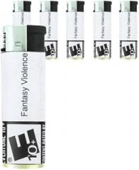 Video Game Fantasy Violence E Butane Refillable Electronic Lighter Set of 5 Pieces D-215