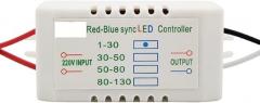 Red-Blue Synchronous Double Controller LED Dedicated 1-80pcs Electronic Transformer Power Supply Driver for Straw Hat Light(45321)
