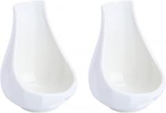 Milisten Ceramic Spoon Rest and Utensil Holder Set White Spoon Stand for Kitchen Counter and Stove Top for Tableware Storage and Cooking Utensils