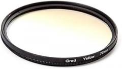 37/40.5/43/46/49/52/55/58/62/67/72/77/82mm Graduated Color Filters Gradual Color Neutral Density Camera Lens Filter Red Orange Yellow Green Blue Purple Grey Graduated Color Filters (Yellow,77mm)
