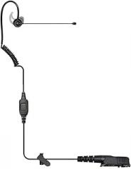 Klein Electronics Comfit-M9 Single-Wire Noise Canceling Boom Microphone with Flat PTT | Compatible with Motorola Radio Models Only (Works with M9 Connector pin)