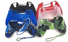 Full Skin Compatible Shell Housing Case Cover Protector Cover for Sony Playstation 4 PS4 Controller (Camou Blue)