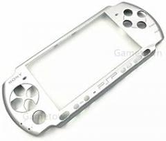 New Replacement Front Faceplate Shell Case Cover for PSP 3000 3001 3002 3003 Console Silver