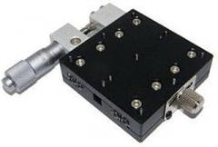 X-axis60X60mm left Adjustable Manual Linear Stage Cross Roller Bearing Precision