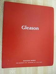 Gleason 513 Hypoid Tester Operating Manual