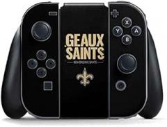 Skinit Decal Gaming Skin Compatible with Nintendo Switch Joy Con Controller - Officially Licensed NFL New Orleans Saints Team Motto Design