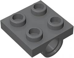 20Pcs Drak Grey | 20Pcs 18677 2444 10247 2817 Plate Special 2 X 2 with 1/2 Pin Hole Brick Ioy for Technical Building Block Gift DIY Moc New 2026 High for Reliable Electronic Component