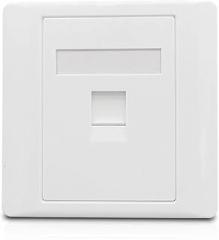 1 Port Shielded CAT6 RJ45 Network Wall Plate Shielded Female CAT.6 Internet Extender Panel LAN Socket