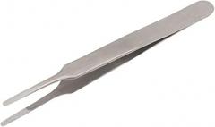 ST-13 Flat Round Tip Precision Tweezers for Mobile Phone Repair Crafts Electronics Laboratory Work Industrial Tweezers