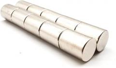Round Magnets Cylinder N38 Dia 0.31 inch x H 0.38inch Permant Rare Earth Neodymium Refrigerator Magnets 2.4 lbs Holding Force for DIY, Crafting, Photos, Home Application, Electronic (10)