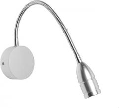 1 W 3 W LED Hose Lamp Bedside Reading Lamp Hose Wall Lamp RL08(Sand Silver Pure White Light,1W)