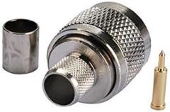 2pcs Rf Electronics Wire Terminal Coaxial Cable Copper Alloy Connector N Male Straight Crimp for Lmr400 Rg8 Rg213 Rg165 Ships from USA