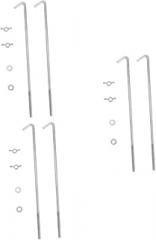 VICASKY 3sets Modified Battery Bracket Bolts Hold down Bolts for Secure Battery Mounting Resistant Design for Vehicle Brackets