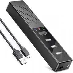 3 in 1 USB Computer Speaker with Microphone, PC Laptop Desktop Conference Speaker with Mic for Smart Home Office and Online Study，360 Degree Enhanced Voice Pickup, Noise Reduction (Classic)