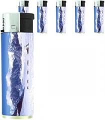 Alaska Scenes Set of 5 Lighters S3 Electronic Refillable Flame Cigarette Smoking