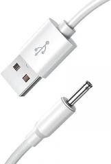 USB to 3.5x1.35mm Power Cable Extension Cord Line Black for Electronic Devices