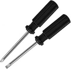 Mini Screwdriver 4mm Slotted Screwdriver for Small Repairs, Cross for Precision Repair Tool 4.13 Inch for Toys and Electronics, 1Pc(Slotted Screwdriver)