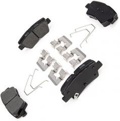 Rear Brake Pad Replacement, 1-PC fits Kia Rondo 2015 2.0L l4 Electronic Parking Brake, fits Optima 2019 1.6L l4, 2.0L l4, 2.4L l4 Electronic Parking Brake