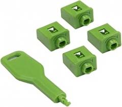 IO Crest SY-ACC24084 Locking SFP Port Dust Blocker with Removal Keys Tool