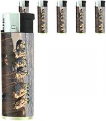 Alaska Scenes Set of 5 Lighters S11 Electronic Refillable Flame Cigarette Smoking