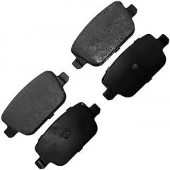Rear Brake Pad Replacement, 1-PC fits Volvo S80 2008 3.0L l6, 3.2L l6, 4.4L V8 Manual Parking Brake-Optional;300mm Front Disc-Rear Electronic Pa