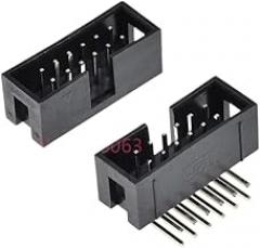 2X6 12Pin | 5-9Pcs | 5/10Pcs Right Angle 6/10/20/26/34/40 Pin 2.54Mm Pitch Male Socket IDC Box Header PCB Connector Row 10P/20P/40P Dc3 Header New 2026 High for Reliable Electronic Component
