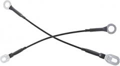 Pair of Tailgate Cables Metal Plastic Rear for Chevy for GMC for C2500/C3500 1988-2000 2pcs Black Liftgate