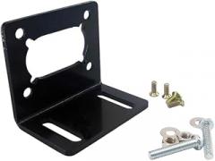 JGY370 Worm Motor Bracket L Shaped Mounting Metal Base Holder for Gear with Screw New 2025 High Reliable Electronic Component, Precision, Stable Performance