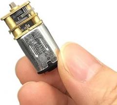 Micro Mini N20 Full Metal Gearbox Gear Motor DC 3-5V 3.7V Short Flat-Type Shaft Slow Speed DIY Robot/Electronic Lock