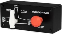 Black 3-Position Fuel Tank Select, Push Button Switch, Hinge Lever Actuator, Manual Operation